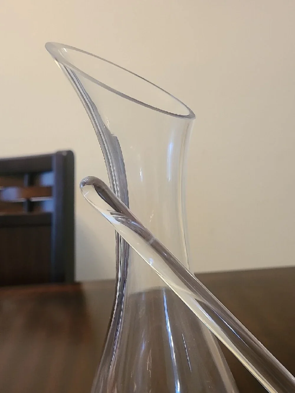 Clear Glass Wine Decanter Tilt Handle - Capacity 1000‎ ml